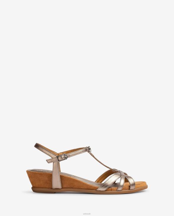 Women Unisa Strappy sandal with a wedge Graceful0X8N92