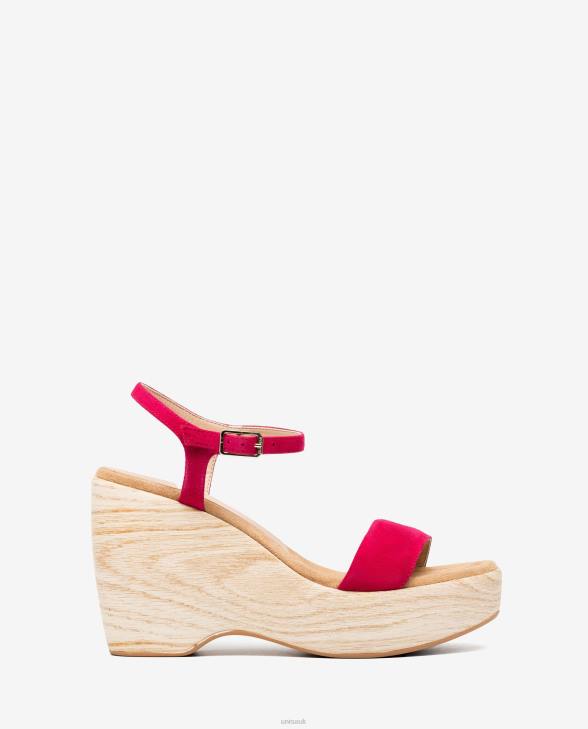 Women Unisa Suede sandal with a block Graceful0X8N279